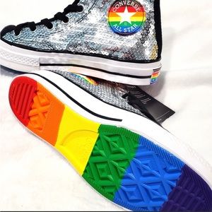 CONVERSE All ⭐️ Star Rainbow Men’s or Women’s (unisex) High Tops!